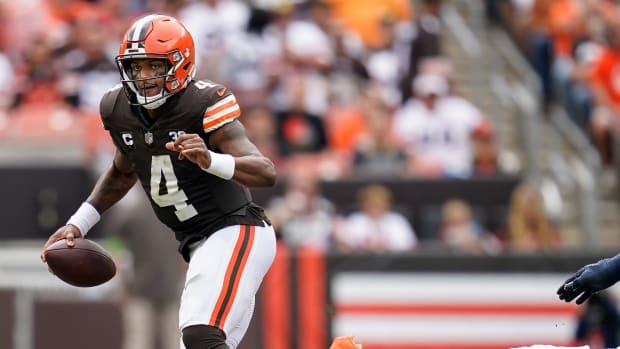 Deshaun Watson didn't play in the Ravens' previous meeting against the Browns on Oct. 1.